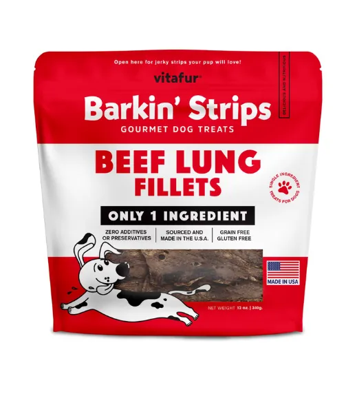 Vitafur Beef Lung Fillets Dog Treats